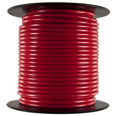 Fil primaire - 8 AWG, rouge 25 pi.