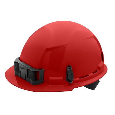MLW48-73-1108 image(0) - Red Front Brim Hard Hat w/4pt Ratcheting Suspension - Type 1, Class E
