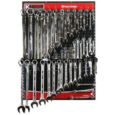 KTI0812 image(0) - K Tool International SAE Wrench Display, Chrome/Polish