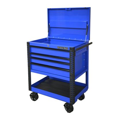 EXTEX3304TCBLBK image(0) - Extreme Tools 33" 4DR DELUXE CART W BUMPERS BLUE W/BLACK