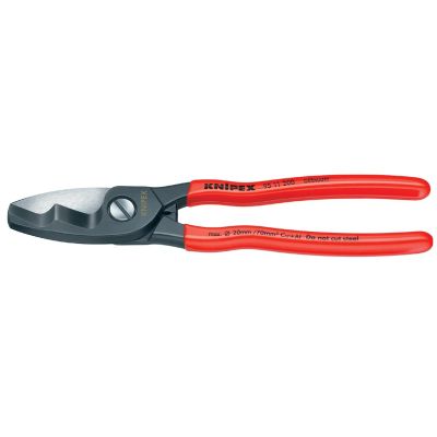 KNP9511-8 image(0) - KNIPEX Cable Shearer w/ Twin Cutting Edge