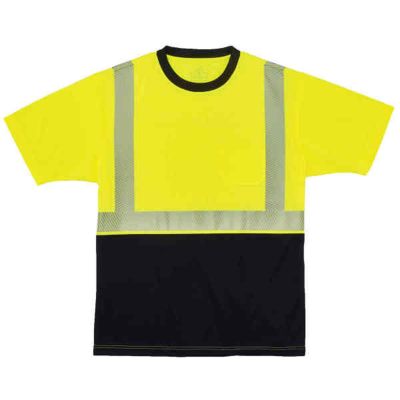 ERG22537 image(0) - Ergodyne 8280BK 3XL Lime Type R Class 2 Black T-Shirt