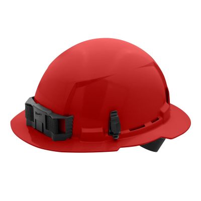 MLW48-73-1109 image(0) - Red Full Brim Hard Hat w/4pt Ratcheting Suspension - Type 1, Class E