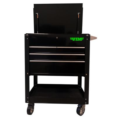 VIMTC400BK image(0) - VIM 4 Drawer Tool Cart, Black
