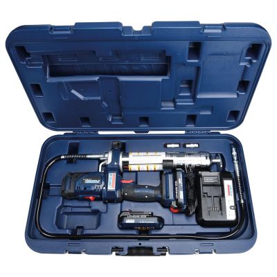 LIN1888 image(0) - Lincoln Lubrication PowerLuber 20V Lithium Ion 2 Speed Cordless Grease Gun 2 Battery