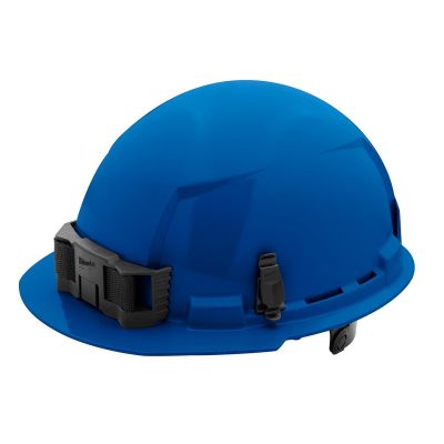 MLW48-73-1124 image(0) - Blue Front Brim Hard Hat w/6pt Ratcheting Suspension - Type 1, Class E