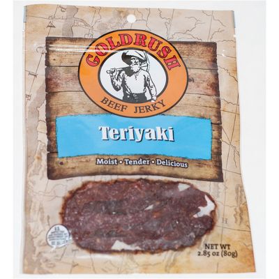 Teriyaki 2,85 oz. Caisse Goldrush Beef Jerky 12 ct