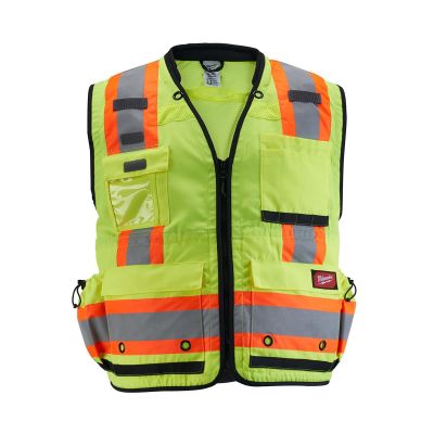 MLW48-73-5164 image(0) - Class 2 Surveyor's High Visibility Yellow Safety Vest - 4XL/5XL