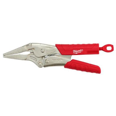 MLW48-22-3409 image(0) - 9" Long Nose Locking Pliers w/ Durable Grip