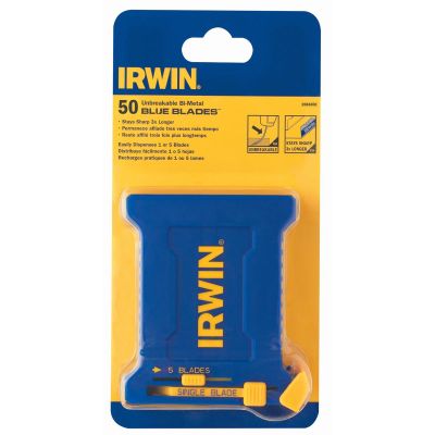 IRW2084300 image(0) - Irwin Industrial 50PK BI-METAL RAZOR BLADES "BLUE BLADE" 50 PK