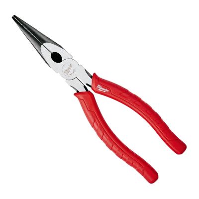 MLW48-22-6101 image(0) - Milwaukee Tool 8" COMFORT GRIP LONG NOSE PLIERS