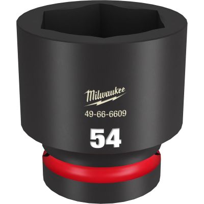 MLW49-66-6609 image(0) - Milwaukee Tool SHOCKWAVE Impact Duty 1"Drive 54MM Standard 6 Point Socket