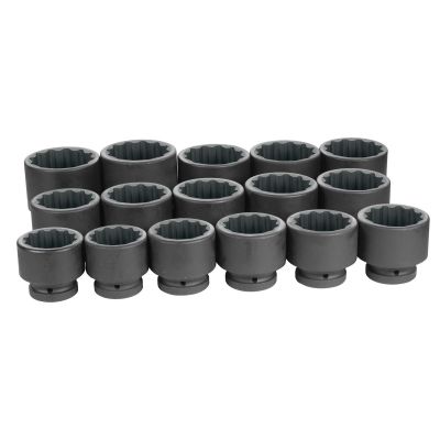 GRE9116 image(0) - Grey Pneumatic 1" Drive 16 Piece 12 Point Fractional Set