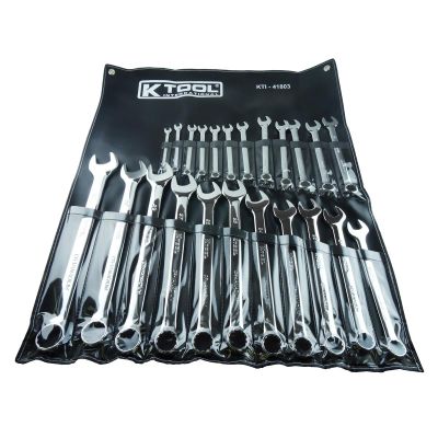 KTI41803 image(0) - K Tool International Wrench Set 23 Piece Metric Pro-series