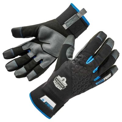 ERG17374 image(0) - Ergodyne 817WP L Black Waterproof Winter Work Gloves