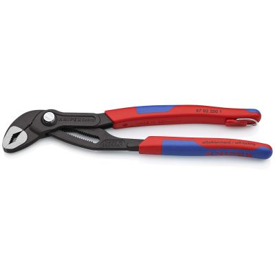 KNP8702250TBKA image(0) - KNIPEX COBRA WATER PUMP PLIERS - TETHERED ATTACHMENT