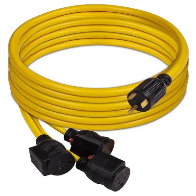 FRG1101 image(0) - Firman Power Cord TT-30P to 3 x 5-20R 25ft Extension 10 AWG and Storage Strap