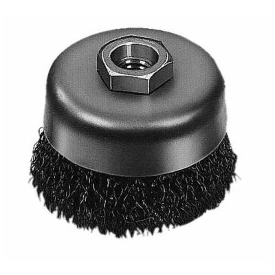 MLW48-52-5060 image(0) - Milwaukee Tool 3" WIRE CUP BRUSH, CRIMPED, CARBON STEEL