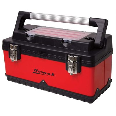 HOMRD00120004 image(0) - Homak Manufacturing 20" Metal and Plastic Hand-Carry Toolbox Red