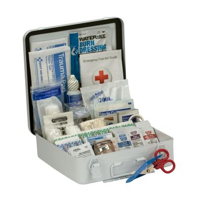 FAO90564 image(0) - First Aid Only 50 Person First Aid Kit ANSI A+  Metal Case