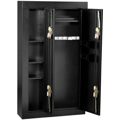 HOMHS30136028 image(0) - Homak Manufacturing 8 Gun Double Door Steel Security Cabinet / Black