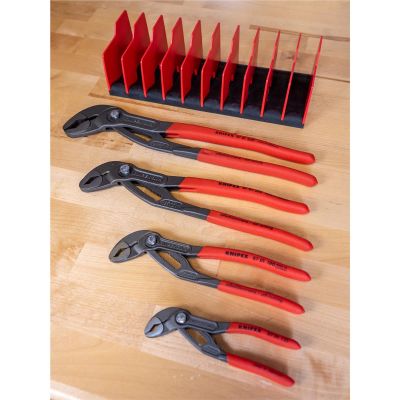 KNP9K-00-80-138-US image(0) - 4-Piece Cobra Pliers Set with FREE 10-Piece Tool Holder