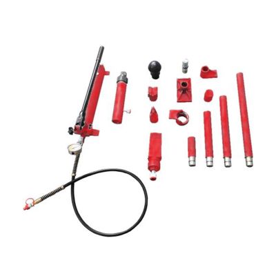 INT817SD image(0) - American Forge & Foundry AFF - Collision & Body Repair Kit - 10 Ton Capacity - 17 pc Kit - With 2 Speed Quick Pump - Includes Pressure Guage - SUPER DUTY
