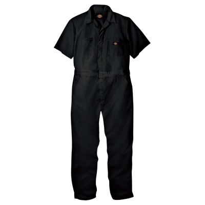 VFI3339BK-RG-S image(0) - Workwear Outfitters Short Sleeve Coverall Black, Small