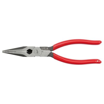 MLWMT505 image(0) - Milwaukee Tool 8" Long Nose Dipped Grip Pliers (USA)
