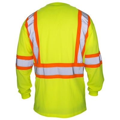 SAS690-1611 image(0) - Class-2 Long Sleeve Reflective Yellow T-Shirt, XXL