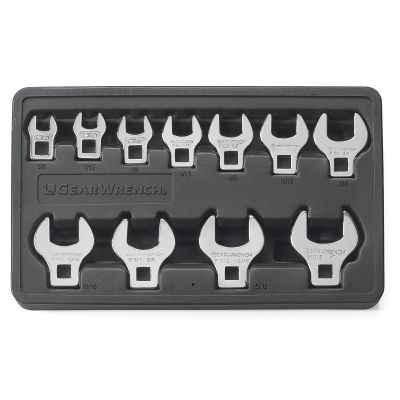KDT81908 image(0) - 11PC SAE CROWFOOT WRENCH SET 3/8" - 1"