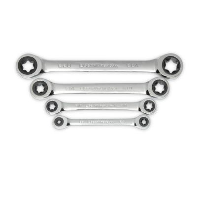 KDT9224D image(0) - GearWrench 4 Pc. Double Box Ratcheting E-Torx® Wrench Set
