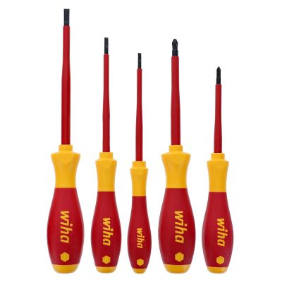 WIH32084 image(0) - Wiha Tools INSULATED SLOT/PH 5PC SET. Set Includes: Slotted 3.5, 4.5, 6.5mm | Phillips #1, #2
