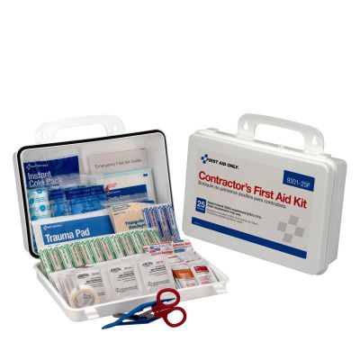 FAO9301-25P image(0) - First Aid Only 25 Person Contractor First Aid Kit Plastic Case