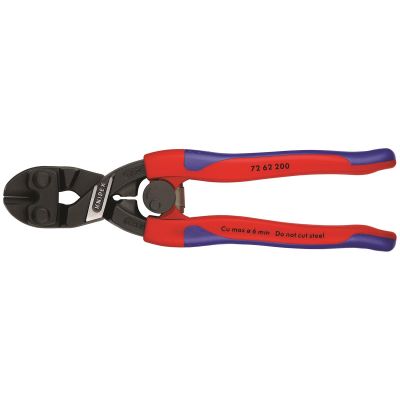 KNP7262200 image(0) - KNIPEX HIGH LEVERAGE FLUSH CUTTER PLASTIC/SOFT METAL