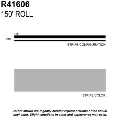 SHR41606 image(0) - MS, 1/4" X 150'; Silver Metallic