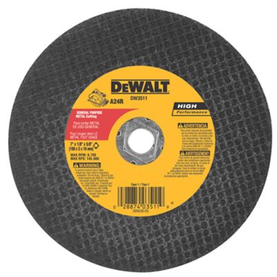 DWTDW3511 image(0) - DeWalt 7"x1/8" Metal Abrasive Bld