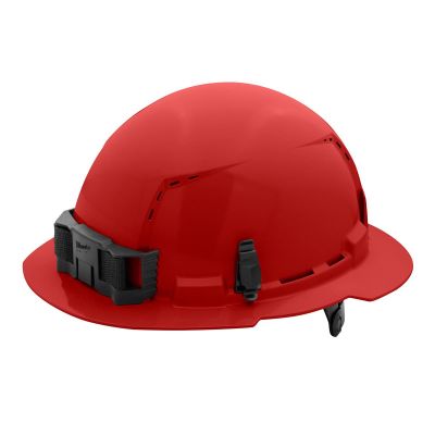 MLW48-73-1229 image(0) - Red Full Brim Vented Hard Hat w/6pt Ratcheting Suspension - Type 1, Class C