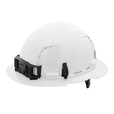 MLW48-73-1221 image(0) - White Full Brim Vented Hard Hat w/6pt Ratcheting Suspension - Type 1, Class C
