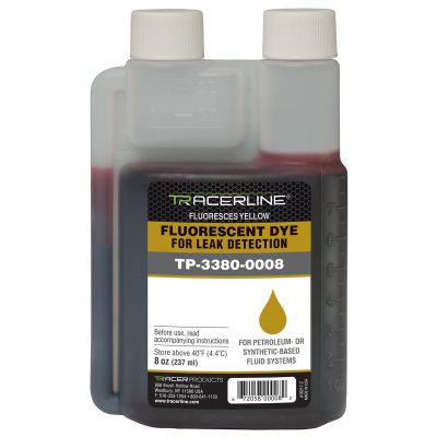 TRATP33800008 image(0) - Tracer Products 8-oz fluid dye - GLOWS YELLOW