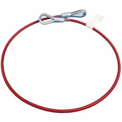 SRWV8208002 image(0) - PeakWorks PeakWorks - Cable Anchor Sling, 1/4" PVC Coated Galv. Cable - 2 Eye Hooks - 2 FT