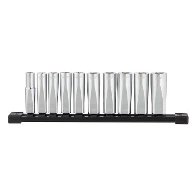 MLW48-22-9505 image(0) - 10pc 3/8 in. Metric Deep Well Sockets with FOUR FLAT™ Sides