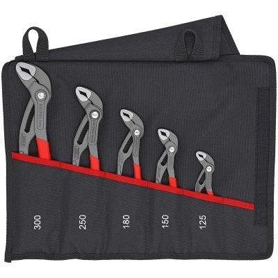 KNP001955S5 image(0) - KNIPEX 5 Pc. Cobra Pliers Set In Tool Pouch