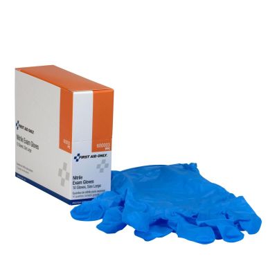 FAO600003 image(0) - First Aid Only Nitrile Exam Gloves 5 Pairs/Box