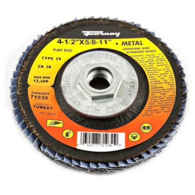 FOR71930 image(1) - Forney Industries Flap Disc, Type 29, 4-1/2 in x 5/8 in-11, ZA36