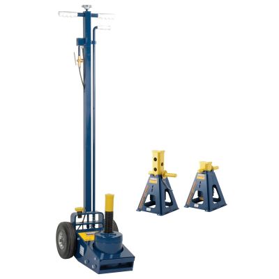 OMEHW93735AC image(0) - Omega 25 ton axle jack with 25 ton jack stands