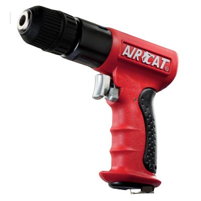 ACA4338 image(0) - AirCat 3/8" Drive Reversible Red Composite Drill
