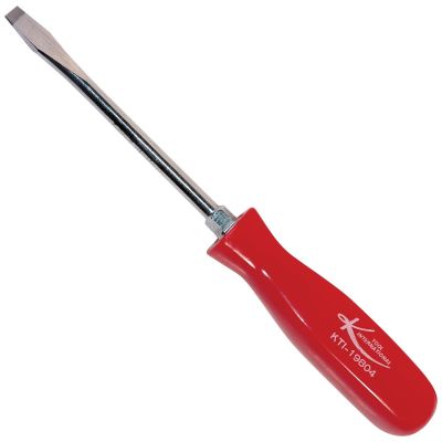 KTI19804 image(0) - 4 in. Slotted Screwdriver with Red Square Handle (