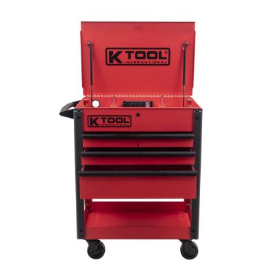 KTI75119 image(0) - 35" Premium 4 Drawer 500 lb. Service Cart (Matte Red)