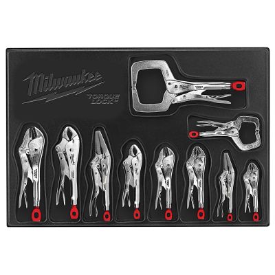 MLW48-22-3690 image(0) - Milwaukee Tool 10 Pc. TORQUE LOCK LOCKING PLIERS KIT